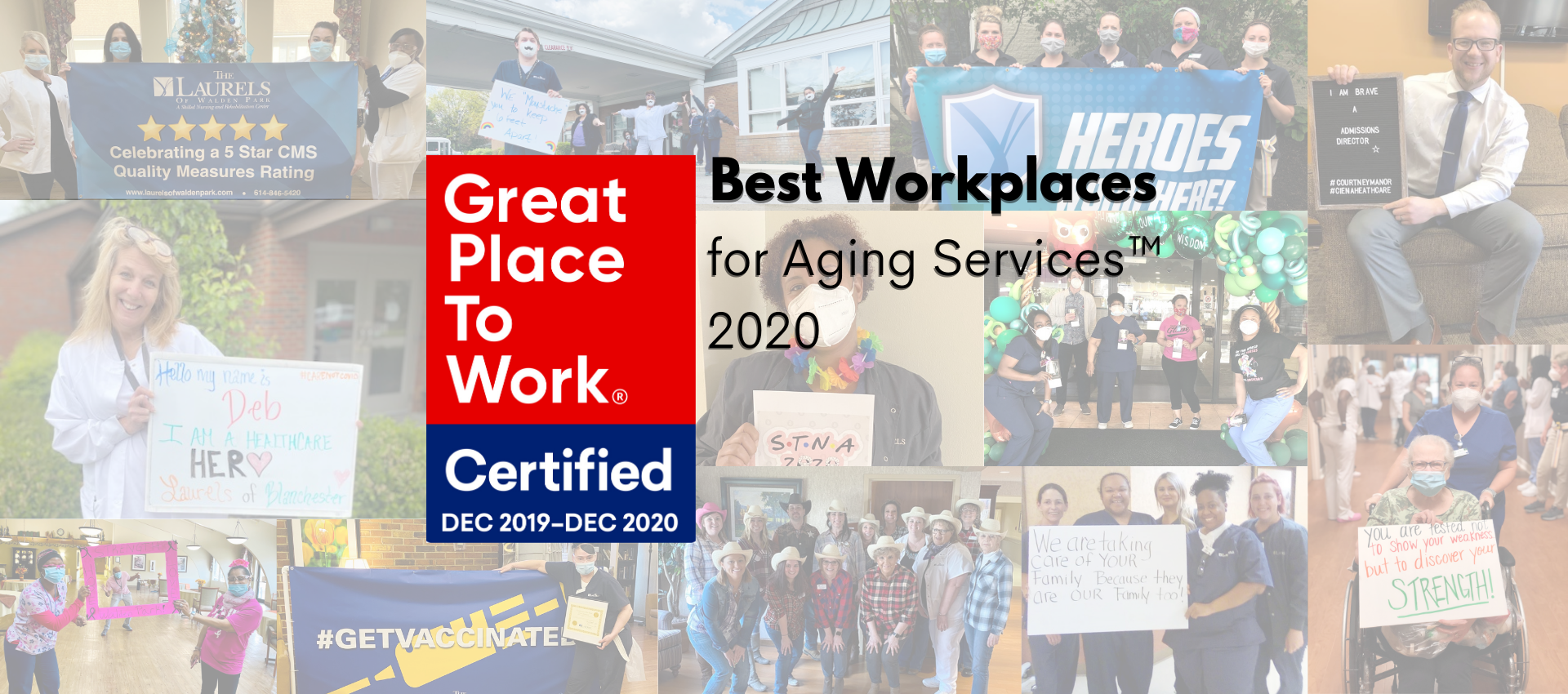 Laurels - A great place to work banner